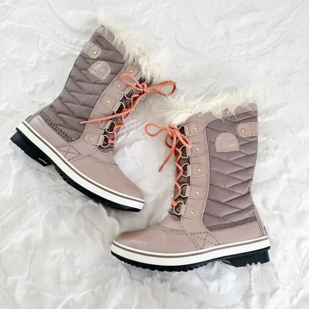Sorel 'Tofino II' Faux Fur Lined Waterproof Boot Size 6.5